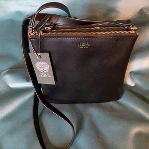 Vince Camuto black, leather purse.